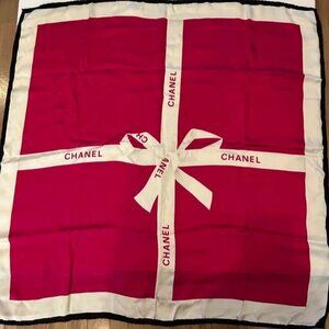 CHANEL Silk Scarf 350-042525